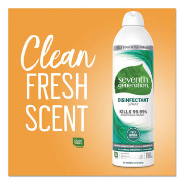 Seventh Generation® Disinfectant Sprays, Eucalyptus-spearmint-thyme, 13.9 Oz, Spray Bottle freeshipping - TVN Wholesale